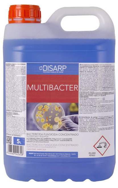 Multibacter - Limpiador bactericida. APPCC certificado HA.